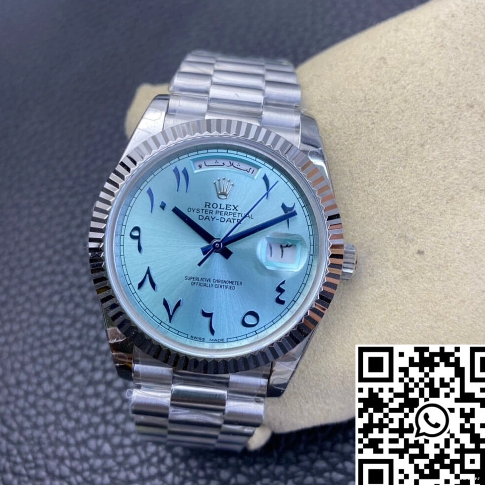 Blue Dial East Ice Customization Middle Date Rolex Day BP Factory 0312
